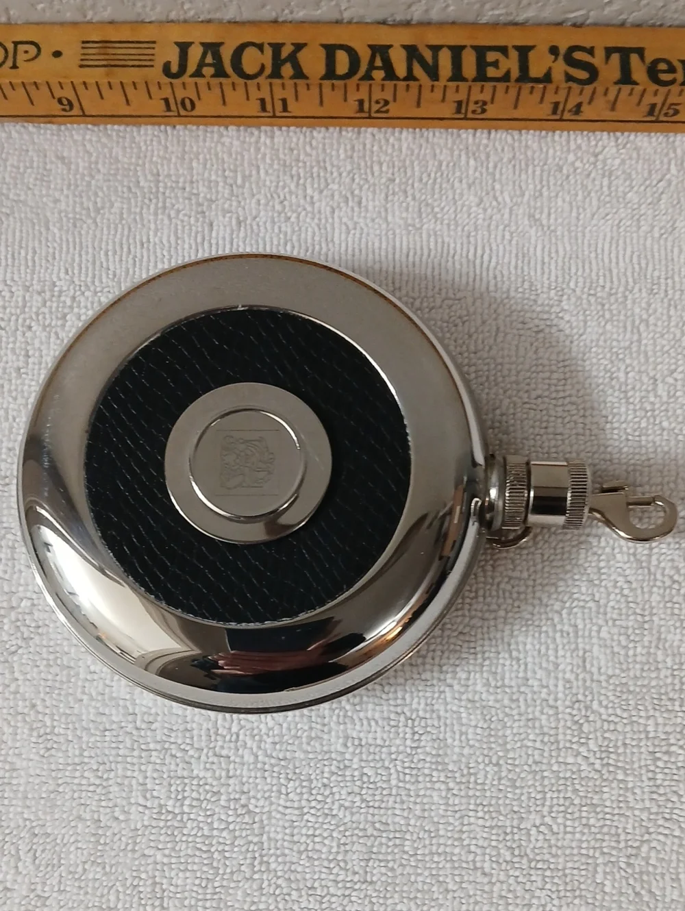 Silver and Black Portable Phone Accessory - Keychain Charger Style